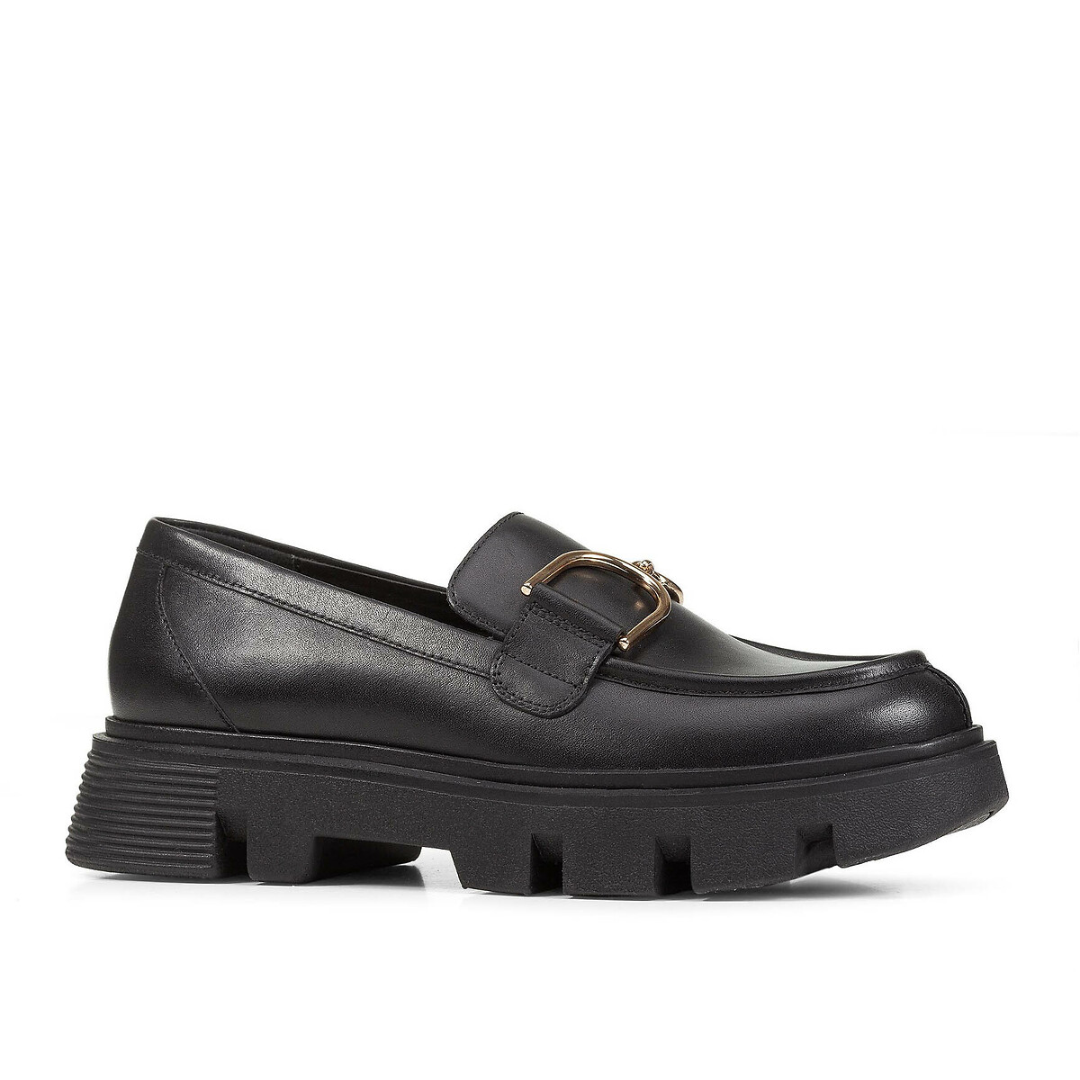 GEOX<br>Mocassins de couro respirável