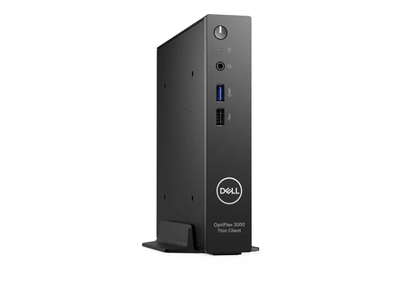 Dell OptiPlex 3000 Thin Client - Tynd klient - DTS 1 x Celeron N5105 / op til 2.9 GHz - RAM 8 GB - flash - eMMC 64 GB - UHD Graphics - Gigabit Ethernet - Dell ThinOS - skærm: ingen - sort - BTS - med 3 års ProSupport Next Business Day Onsite Service