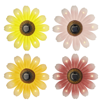 Solar bloem 14cm diverse kleuren