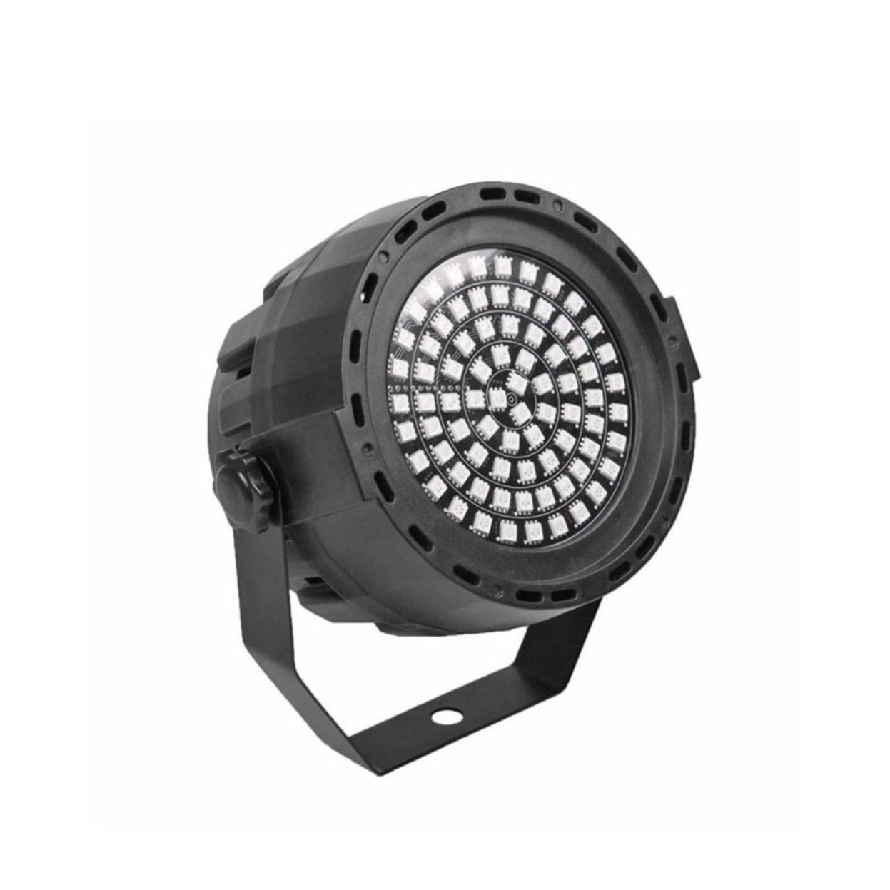 Soundgesteuerte Disco Lichter 78 LEDs Partylicht RGB Multicolor Projektionslampe mit Fernbedienung   Netzteil - Schwarz