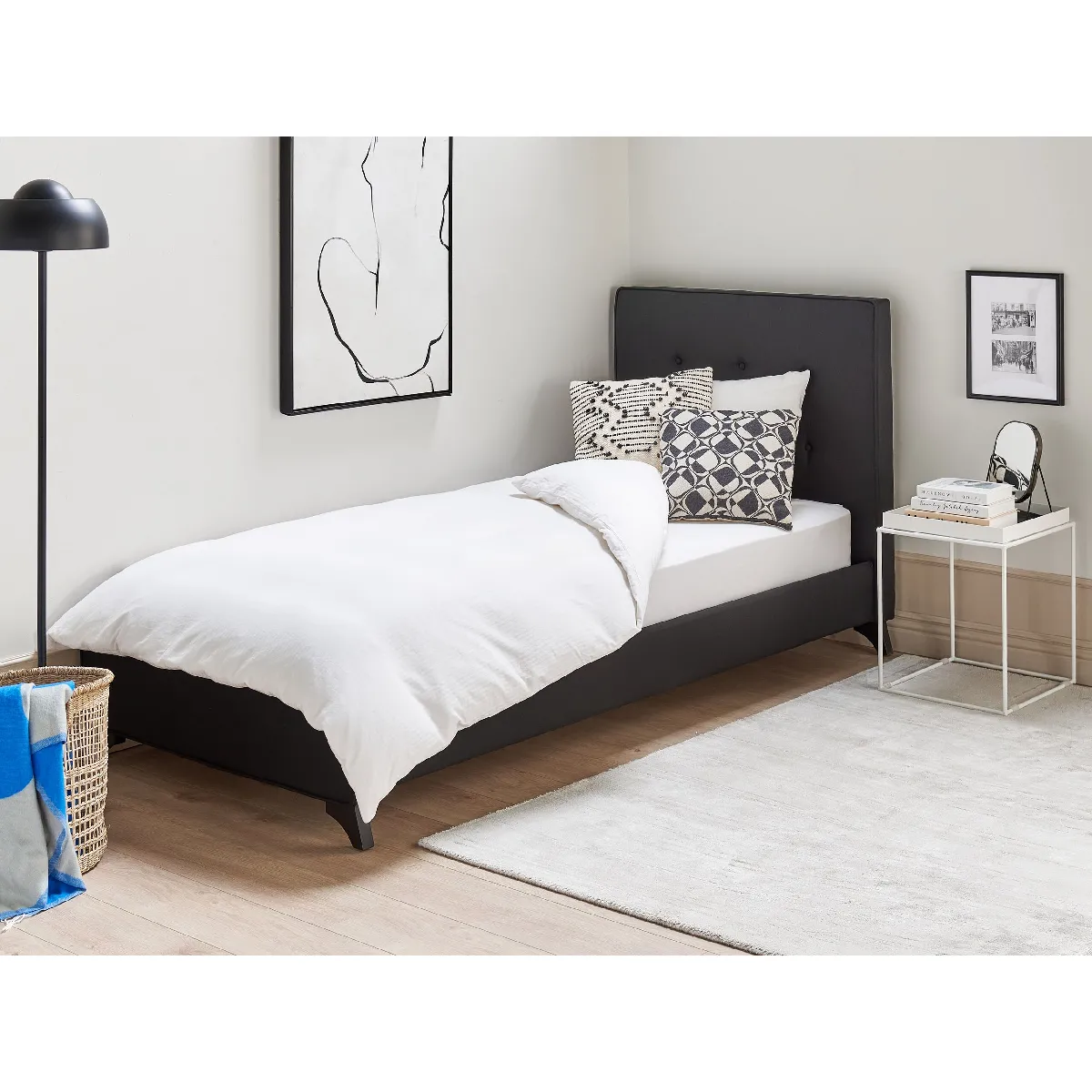 Beliani AMBASSADOR 90x200 cm - Noir