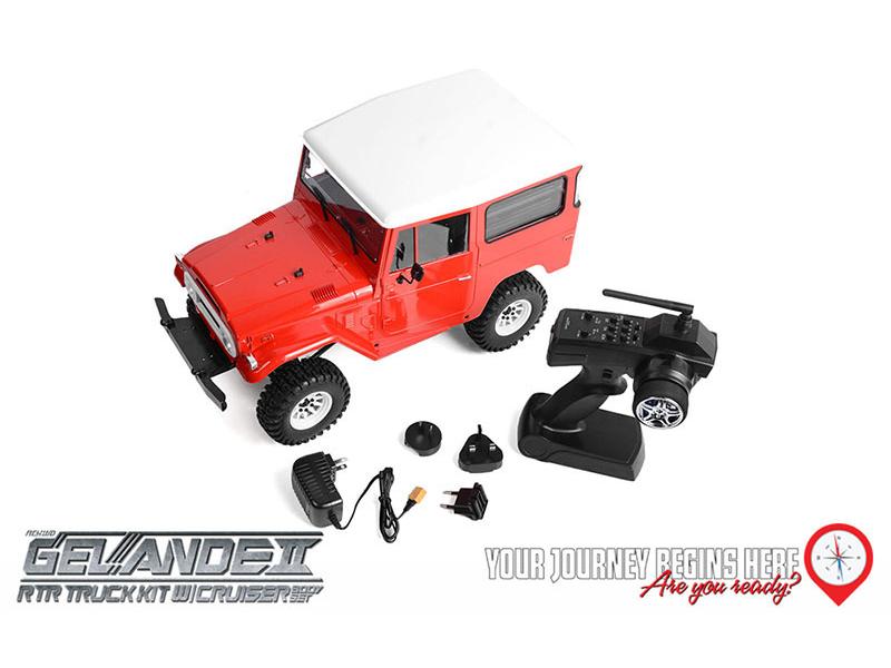 RC4WD Scale Crawler Gelände II Cruiser RTR, 1:10 RTR Scale Crawler mit Detaillierter Karosserie und originalgetreuem Fahrwerk