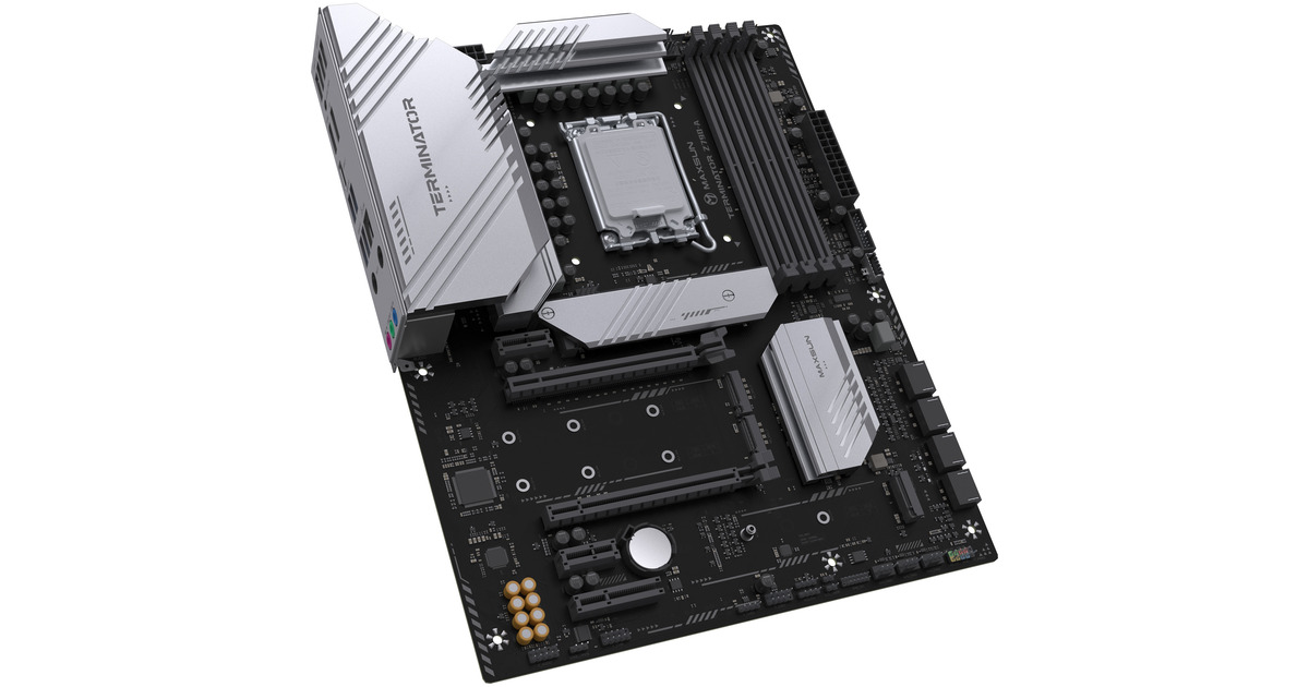 MAXSUNMS-Terminator Z790-A WIFI socket 1700 moederbord  (Zwart, RAID, 2.5 Gb-LAN, WLAN, BT, Sound, ATX)