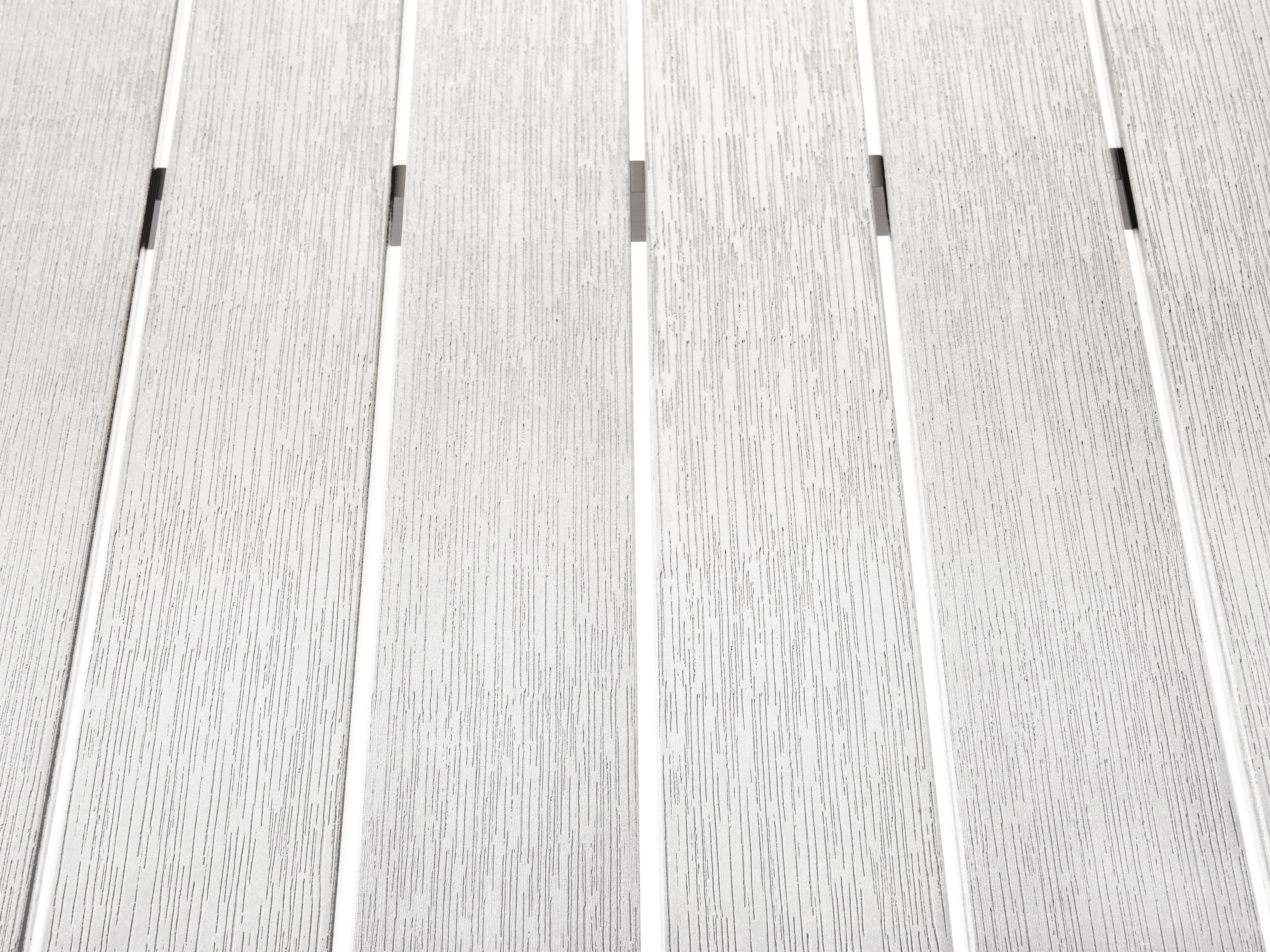 Tuin eettafel VERNIO 180 cm 90 cm Metaal Wit