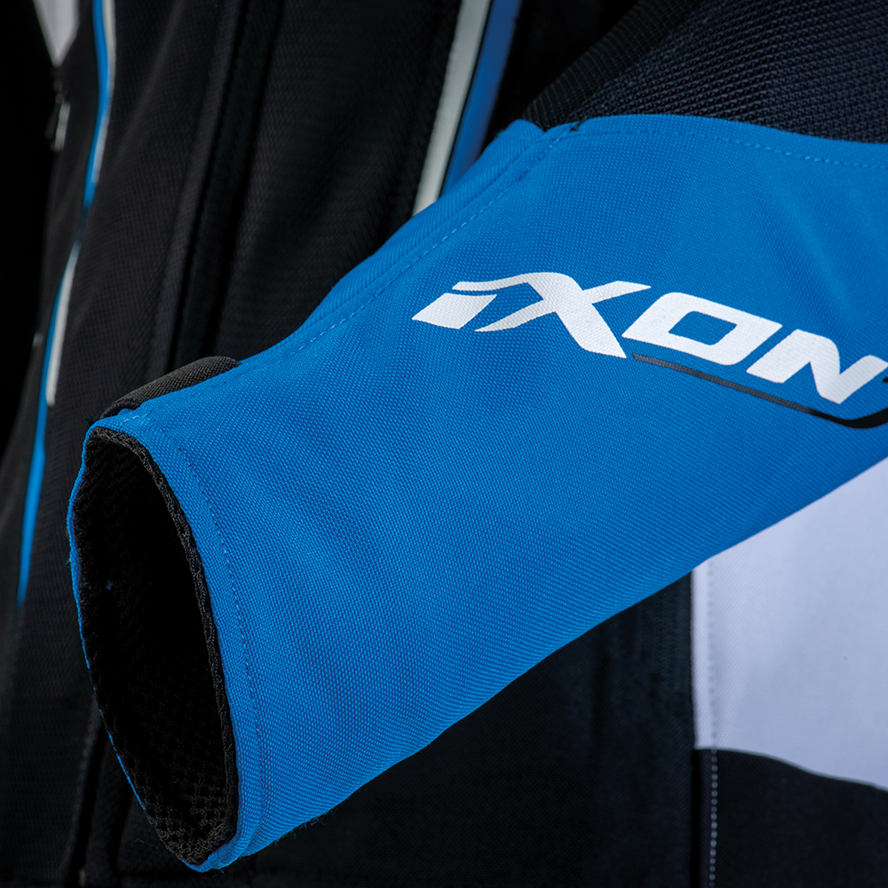 Ixon - Blouson femme Striker Air Waterproof Lady Noir / Blanc / Bleu
