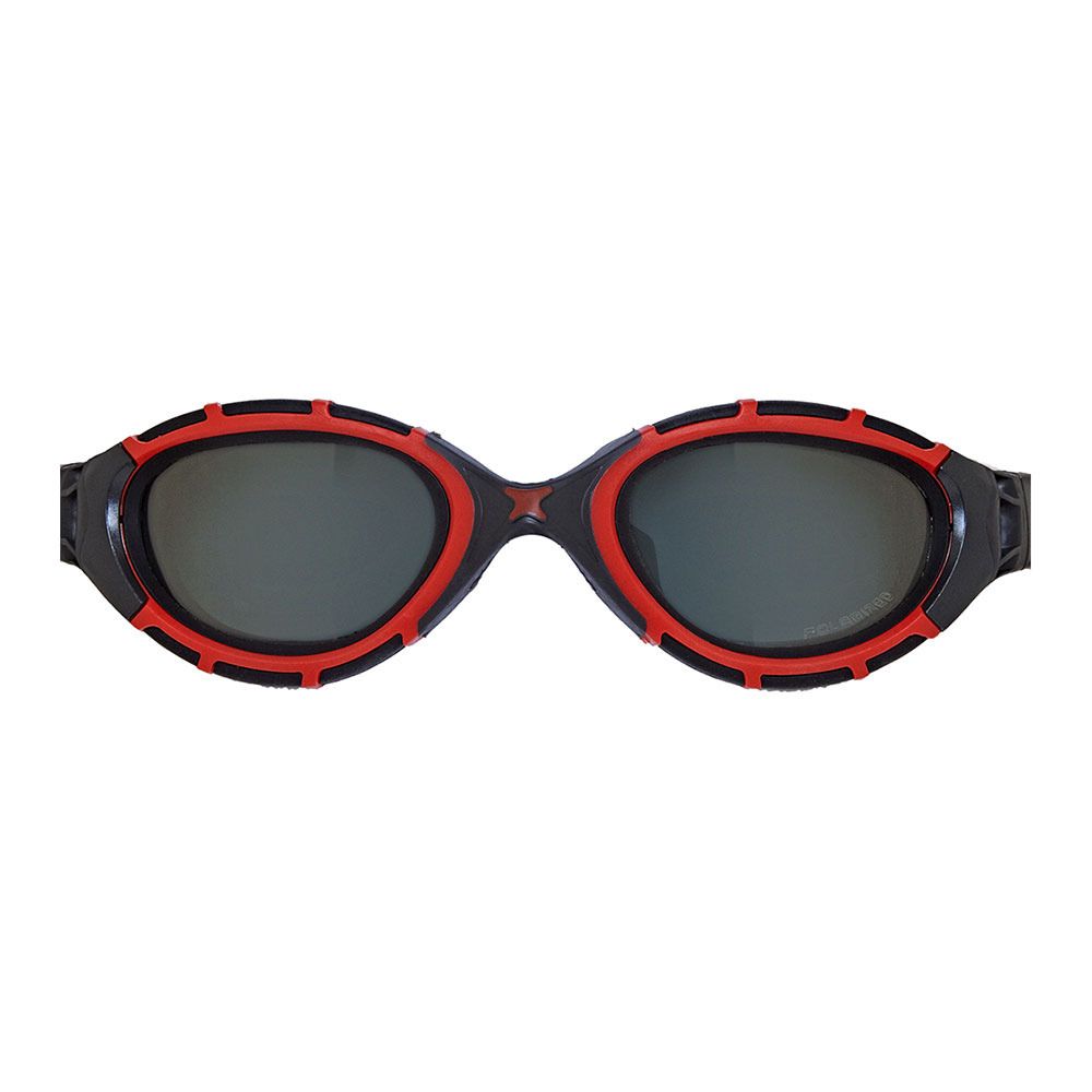Zoggs PREDATOR FLEX - Lunettes de natation polarisés red/black/smoke polar