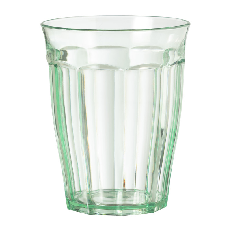 Beker met facetten - groen - 450 ml