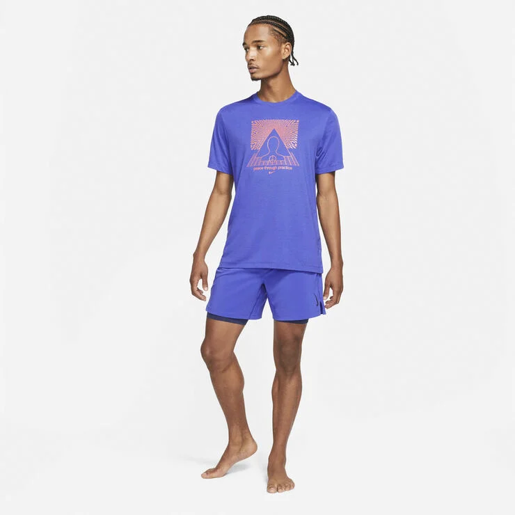 Nike Yoga 2-i-1 shorts Blå