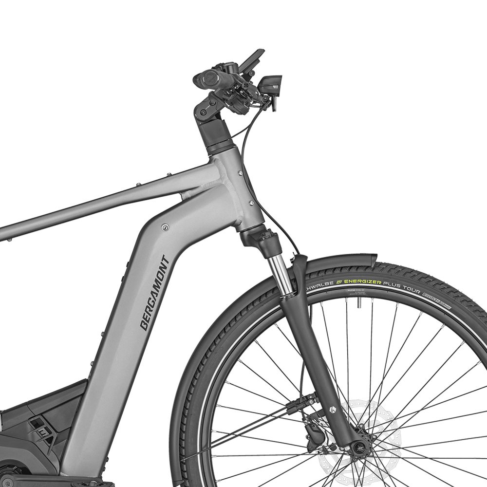 Bergamont E-Horizon Sport 6 Gent E-Trekkingrad Herren matt titanium silver