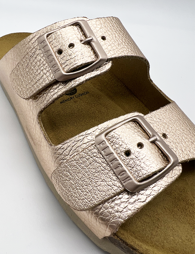 PLAKTON MULES FEMME LAMÉ ROSE