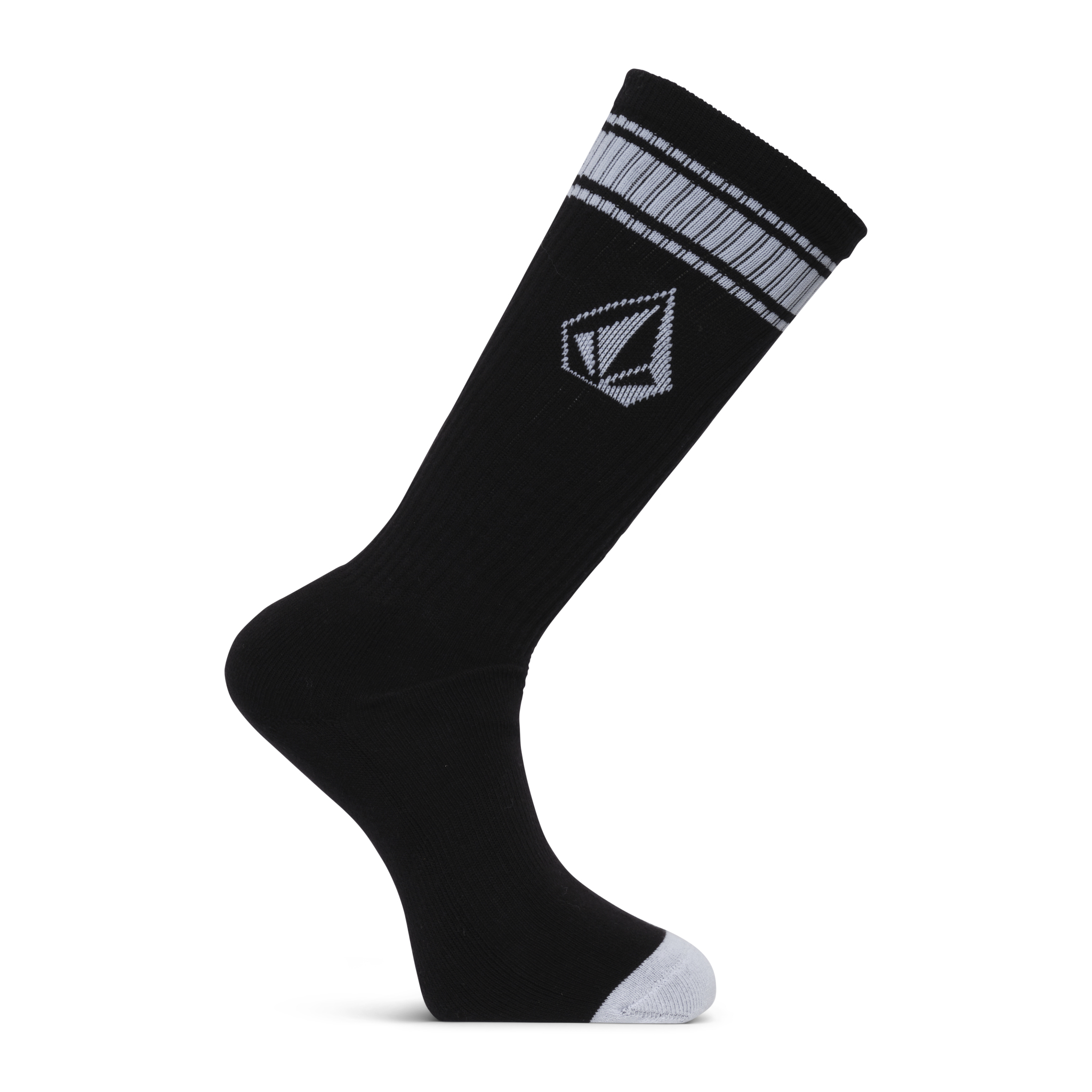 Volcom High Stripe Sock White