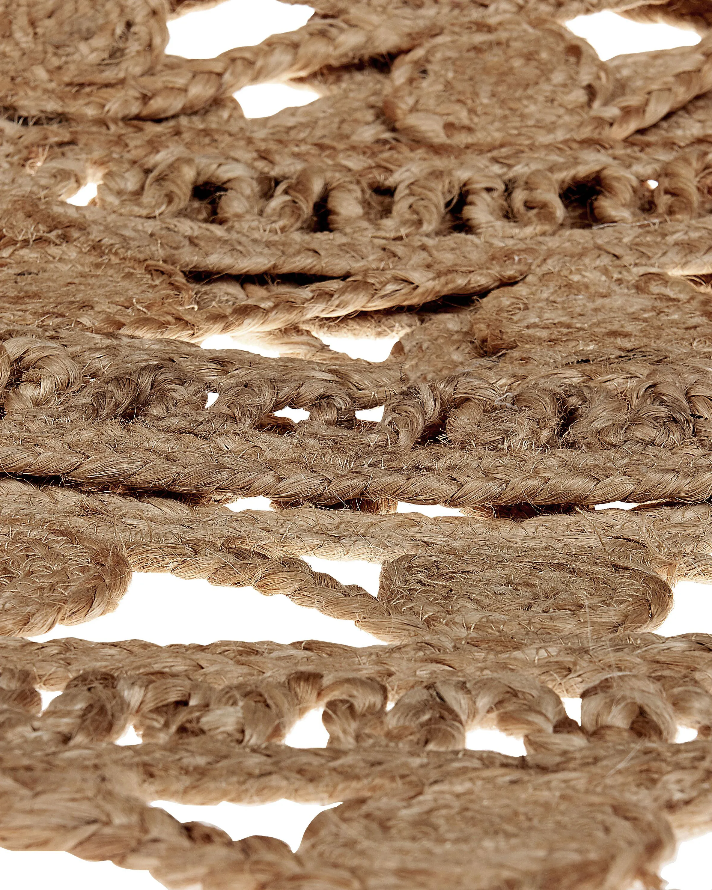Vloerkleed KERER Beige ø 140 cm Jute