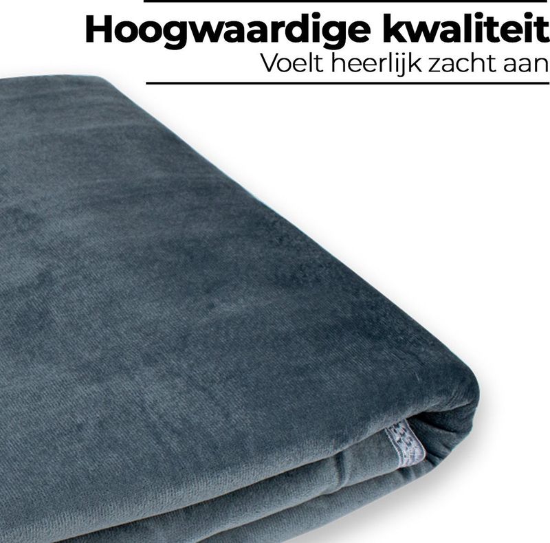 Saaf - Elektrische Onderdeken - Grijs - 150x115 cm - 4 Standen - Met Timer