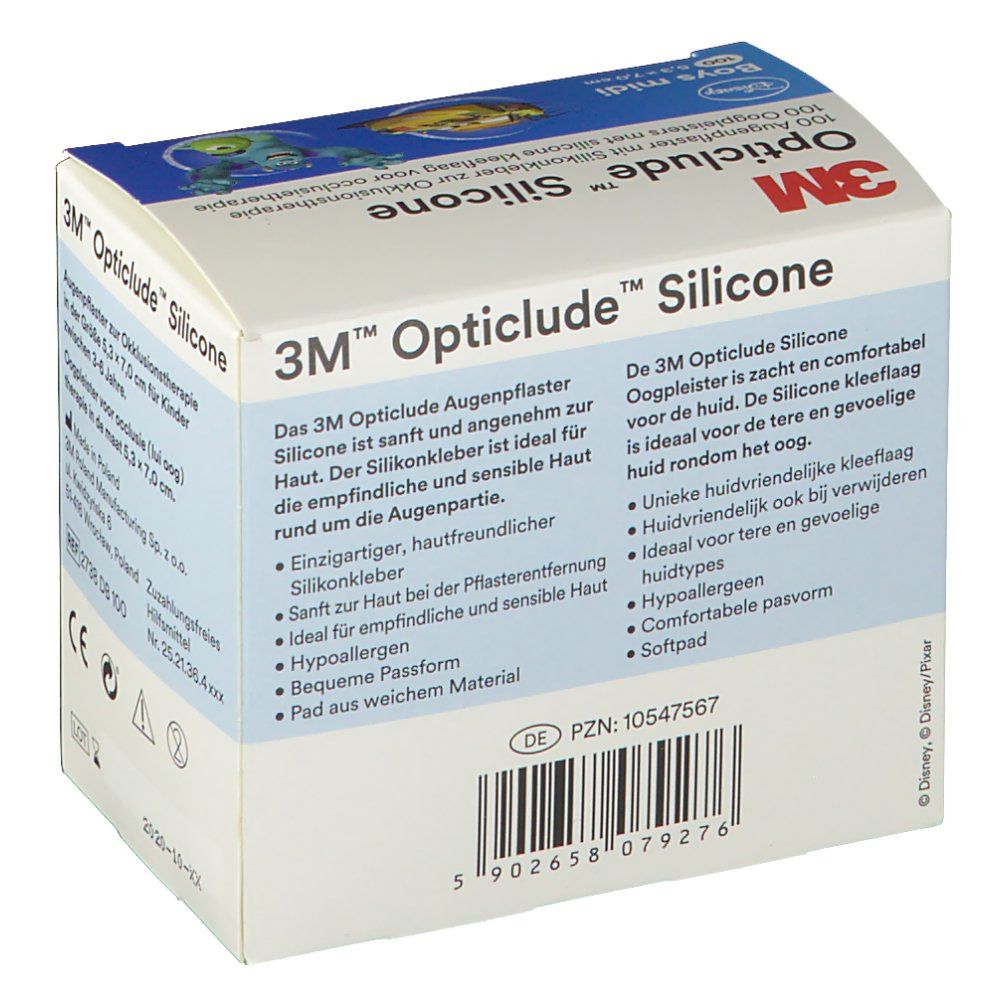 Opticlude 3M Silicone Boys midi 5,3 cm x 7 cm