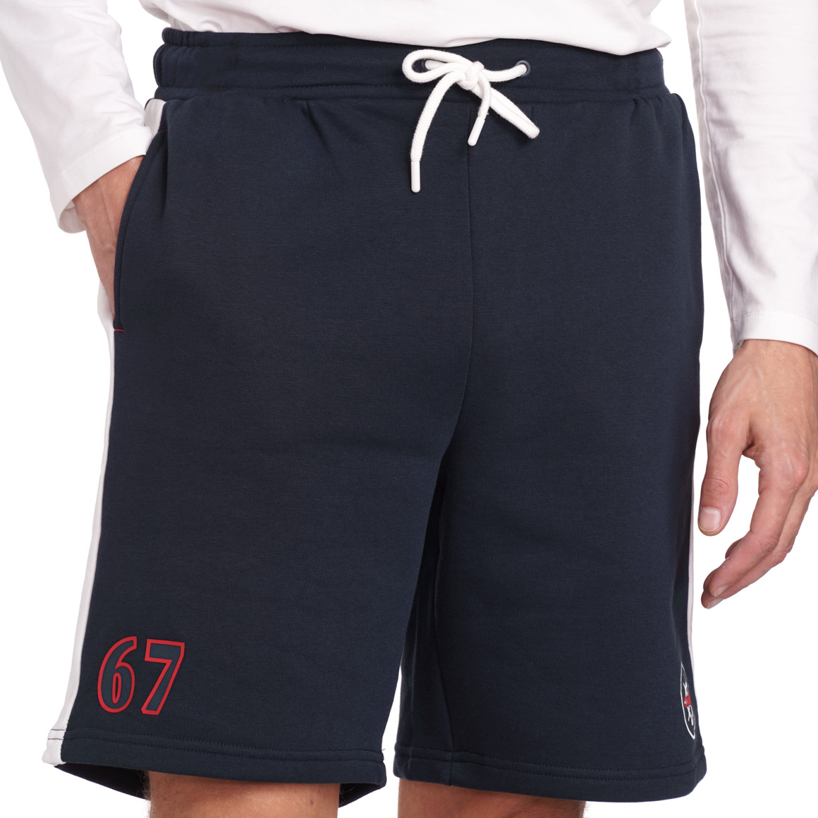 VanVaan Herren Sweatshorts mit Print dunkelblau