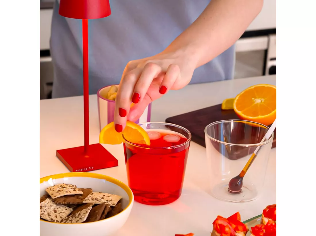 Gobelet doseur Spritzometer Ensemble de 2 verres + distributeur de Spritz, verre décoré, fabriqué en Italie Zafferano Italia