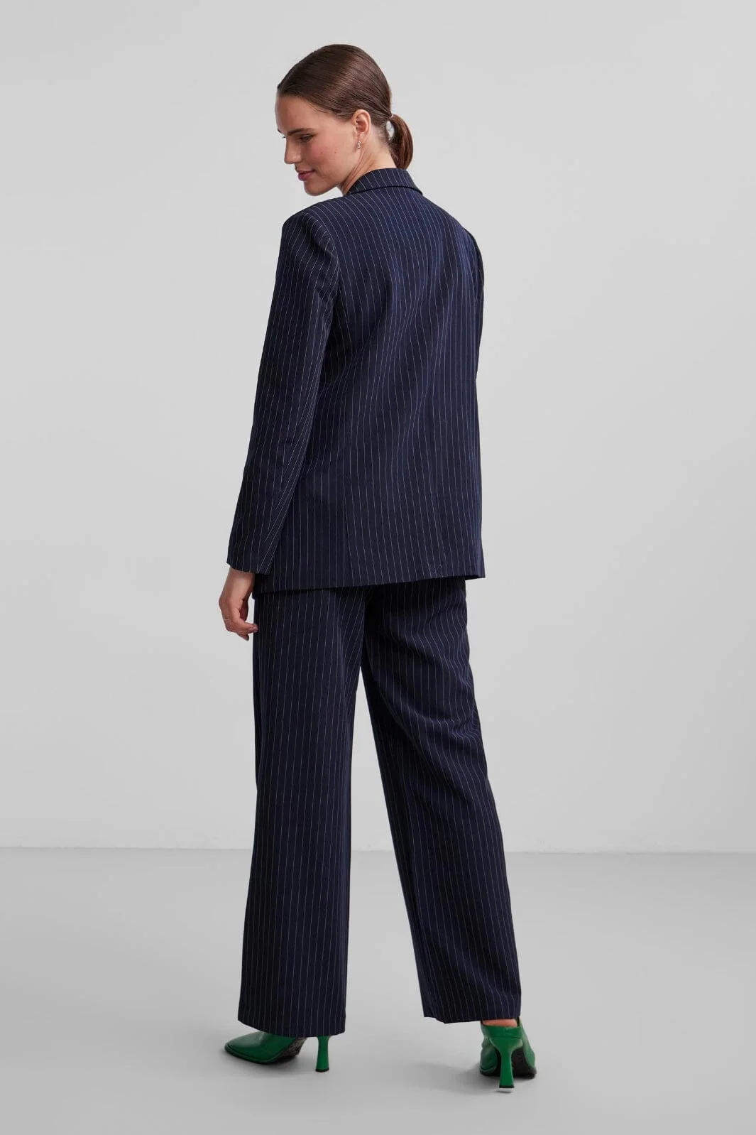 Pieces Pcbossy Ls Loose Striped Blazer Noos