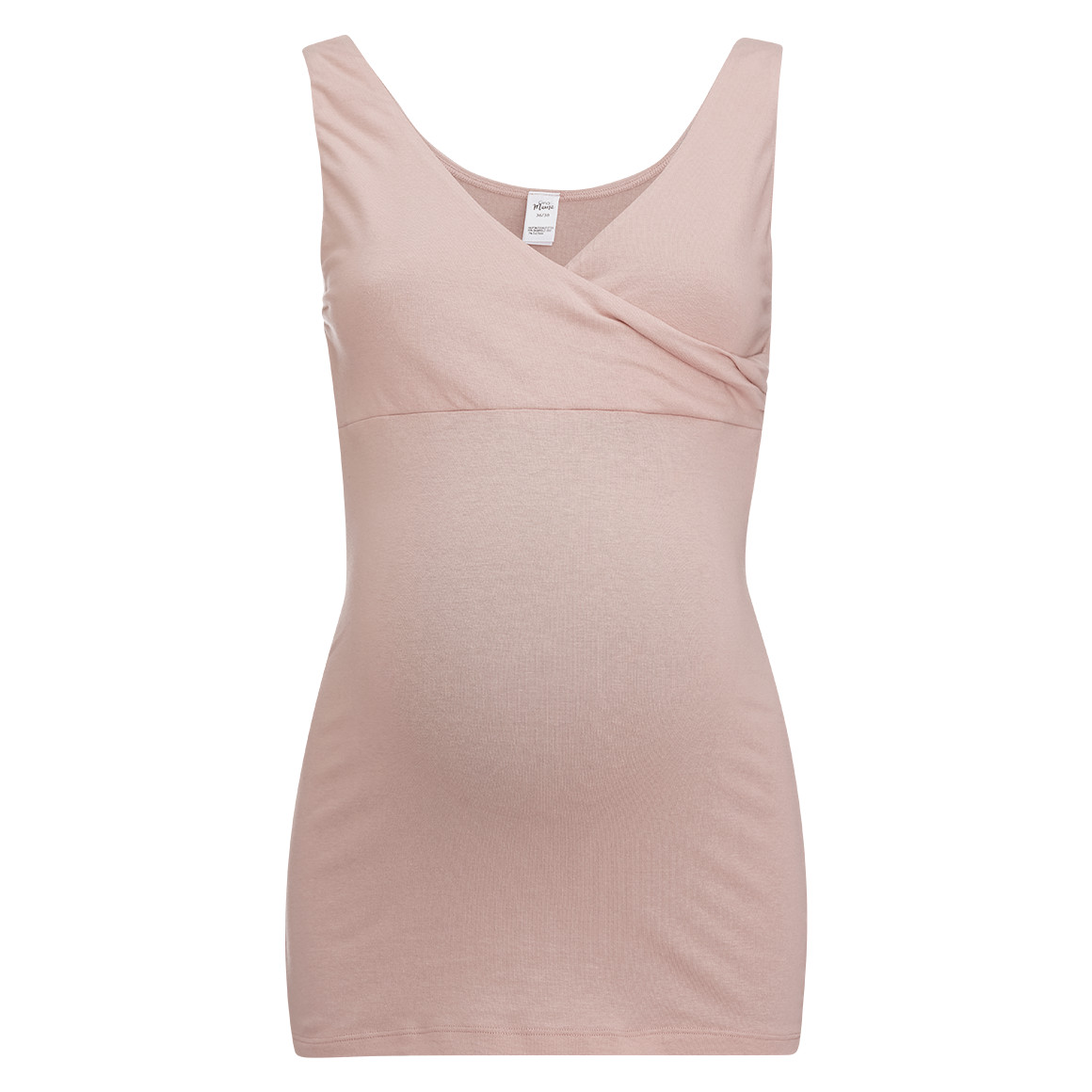 Gina Mama 2 Damen Still-Unterhemden aus Bio-Baumwolle rosa / braun