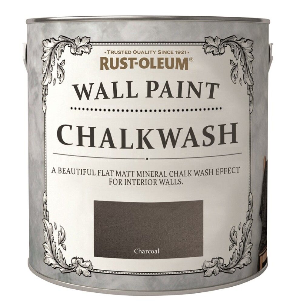 KALKWASH RUST-OLEUM VEGG OG LOFTMALING CHARCOAL 2,5L