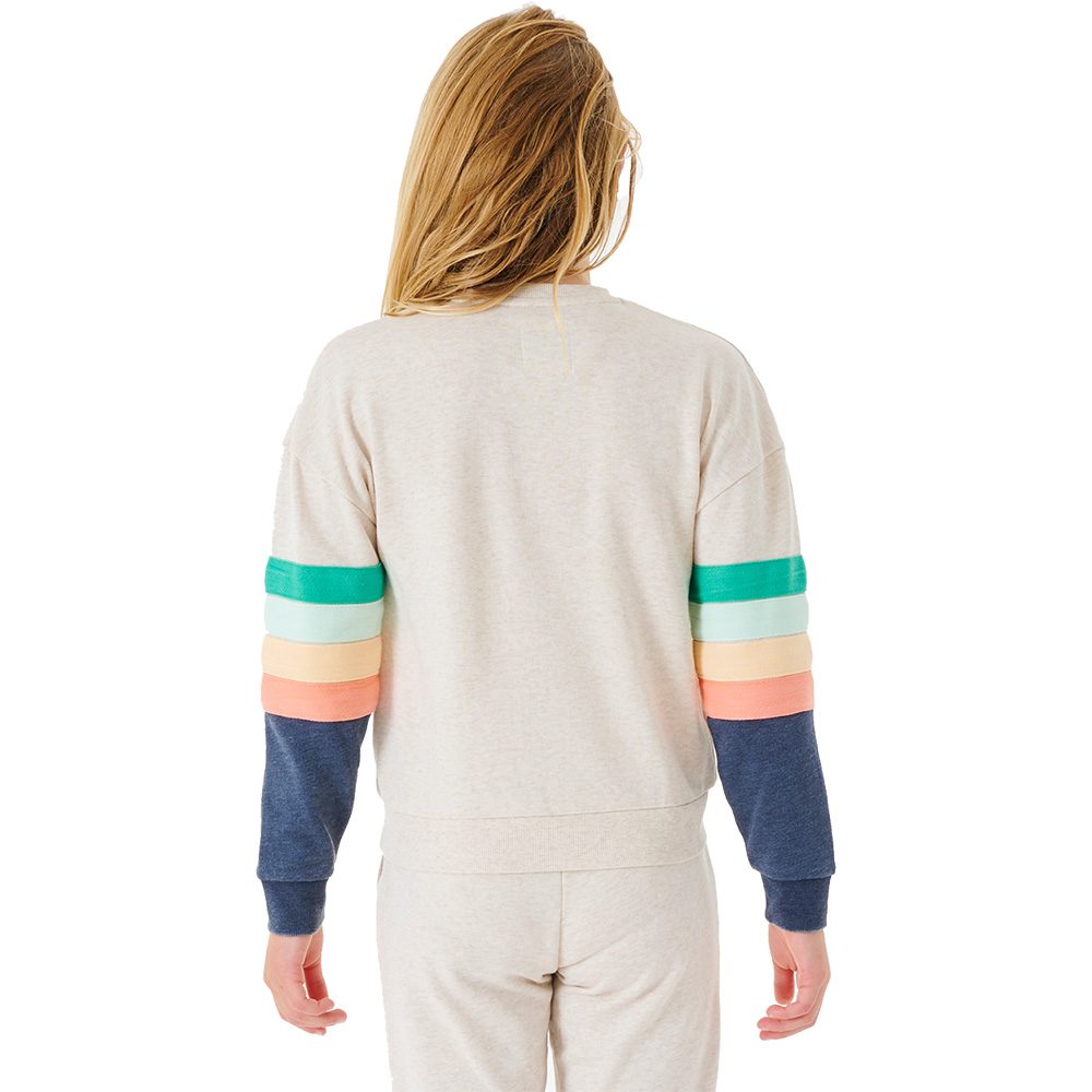 Rip Curl Surf Break Crew Pullover Mädchen oatmeal marle