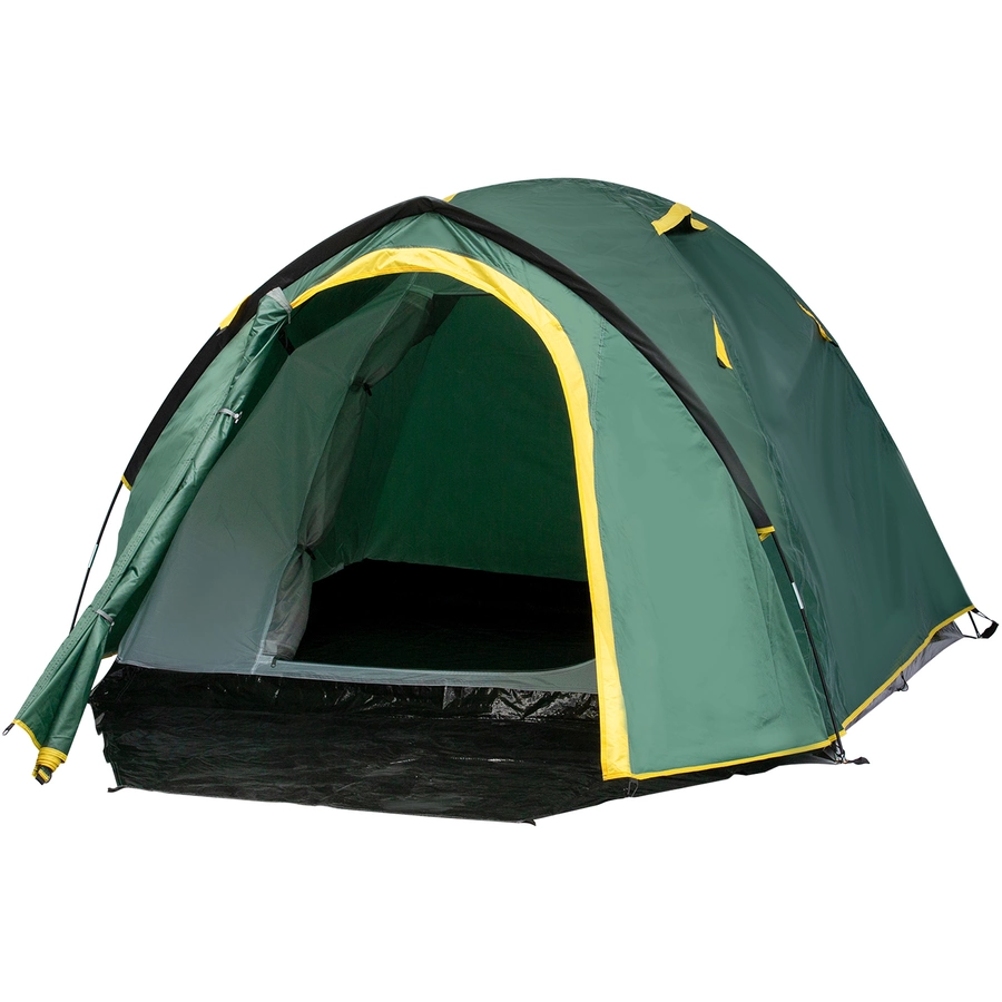 Outsunny Campingzelt für 3-4 Personen grün, gelb