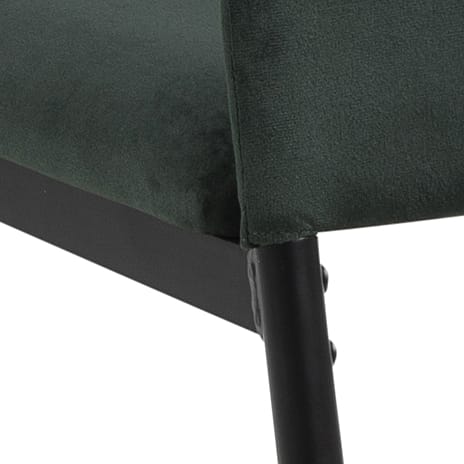 Demina spisebordsstol - mørkegrøn velour