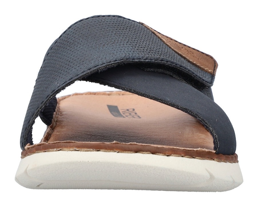 Rieker Pantolette  , Sommerschuh, Schlappen, Klettschuh, mit Klettriemchen