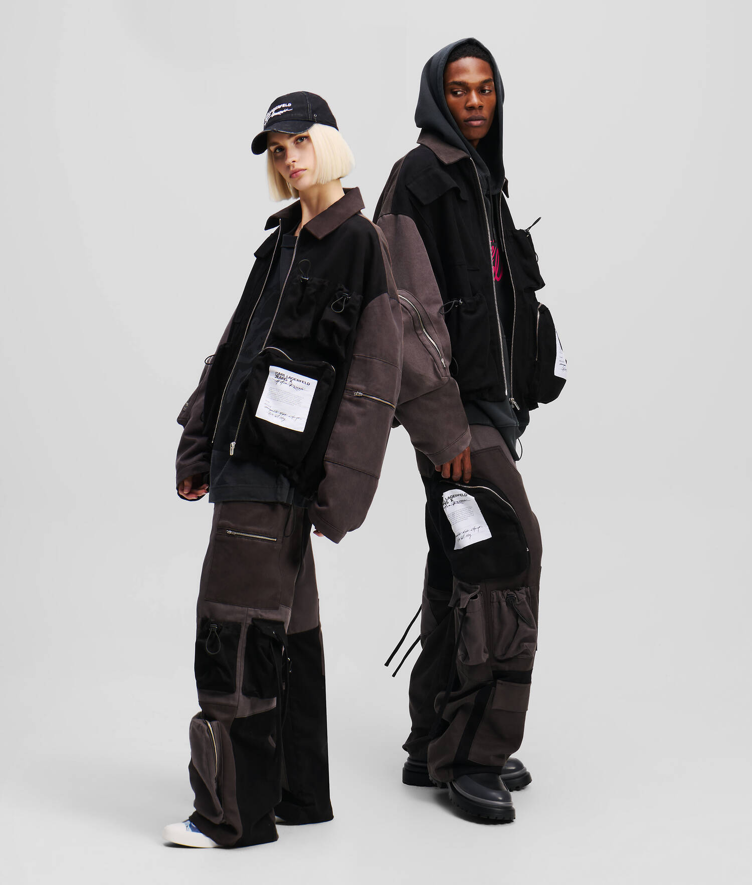 VESTE STYLE UTILITAIRE KLJ X ATELIER RESERVÉ - Noir