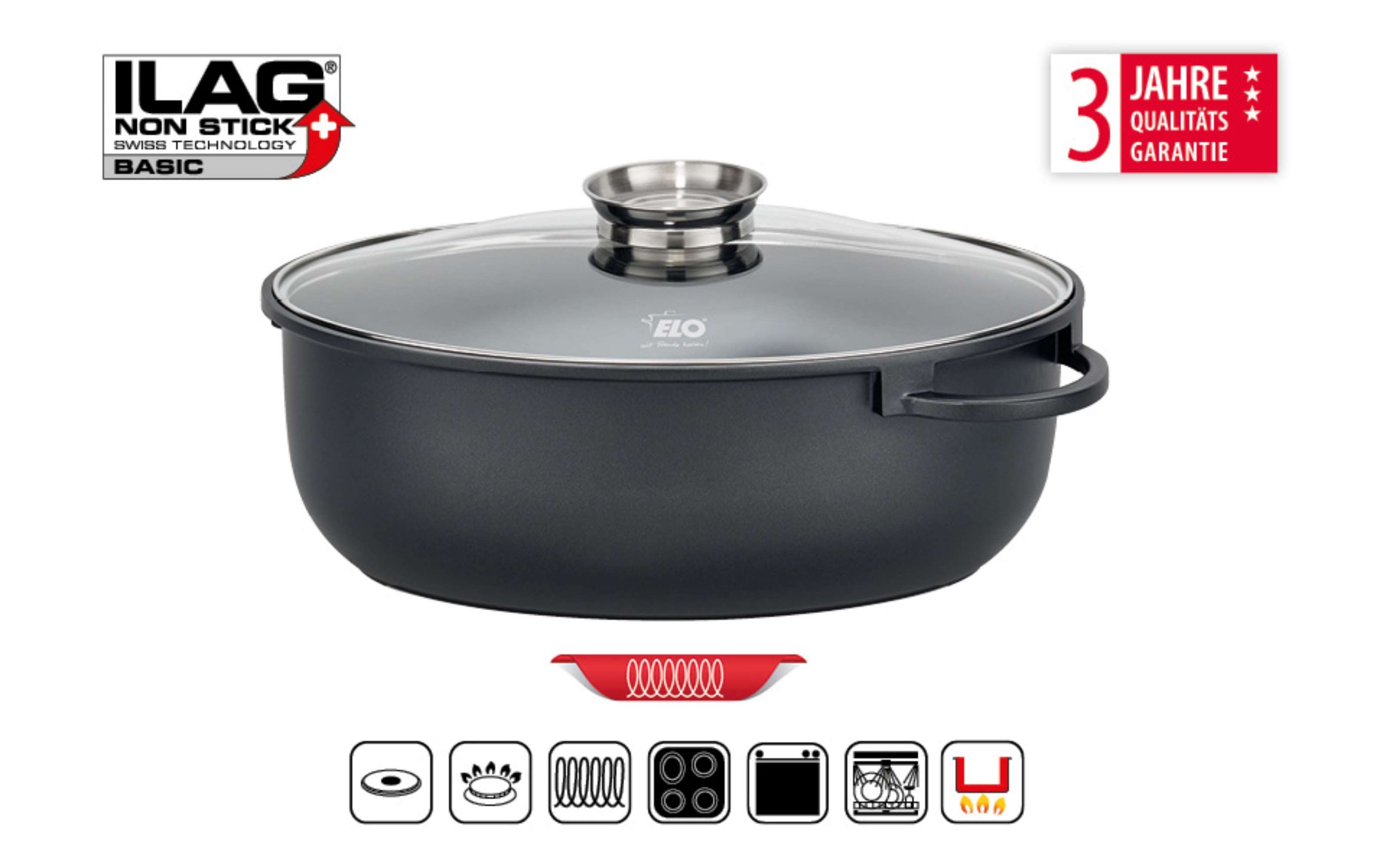 Schmorpfanne Granit Evolution, 28 cm