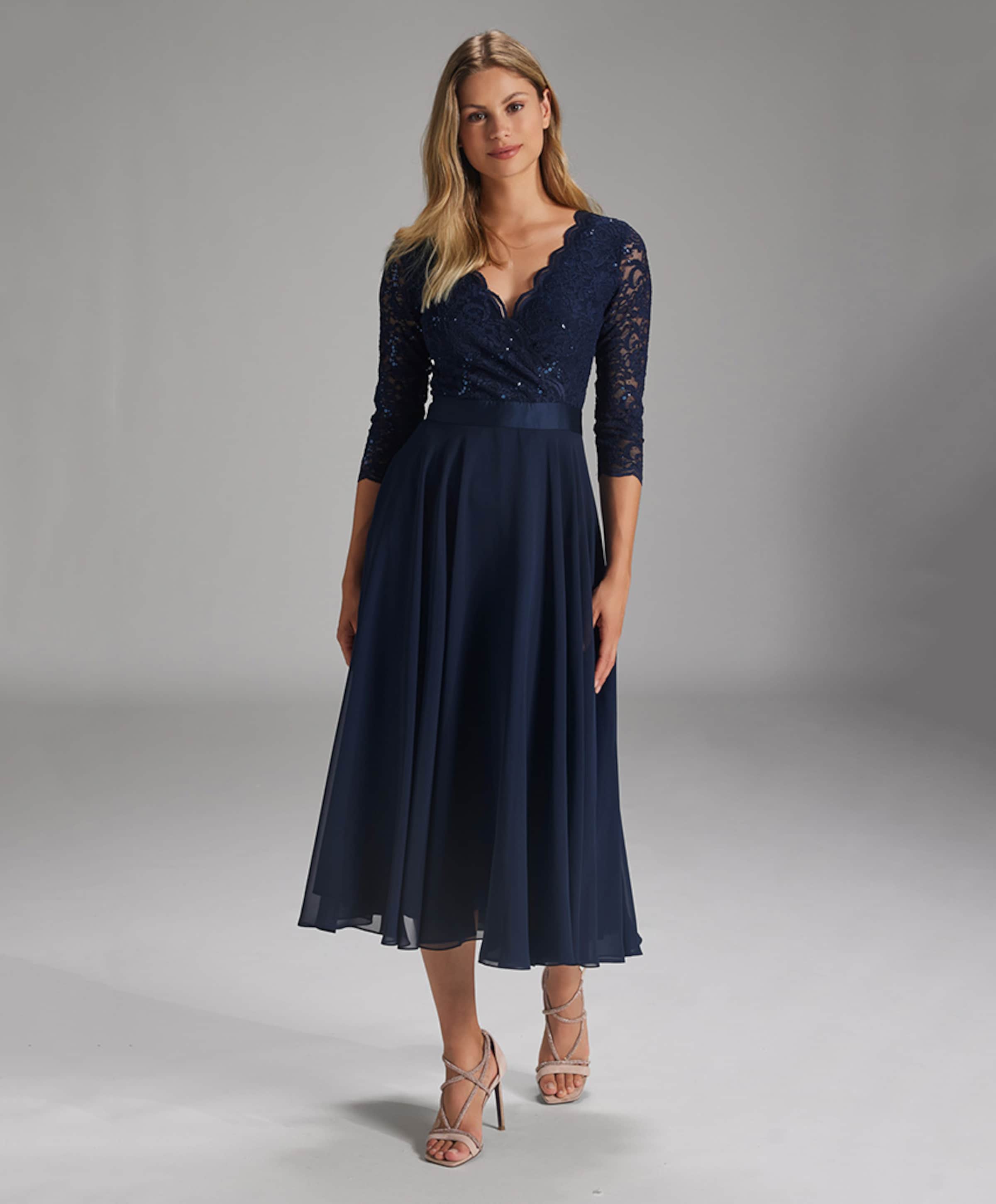 Swing Dames jurk blauw