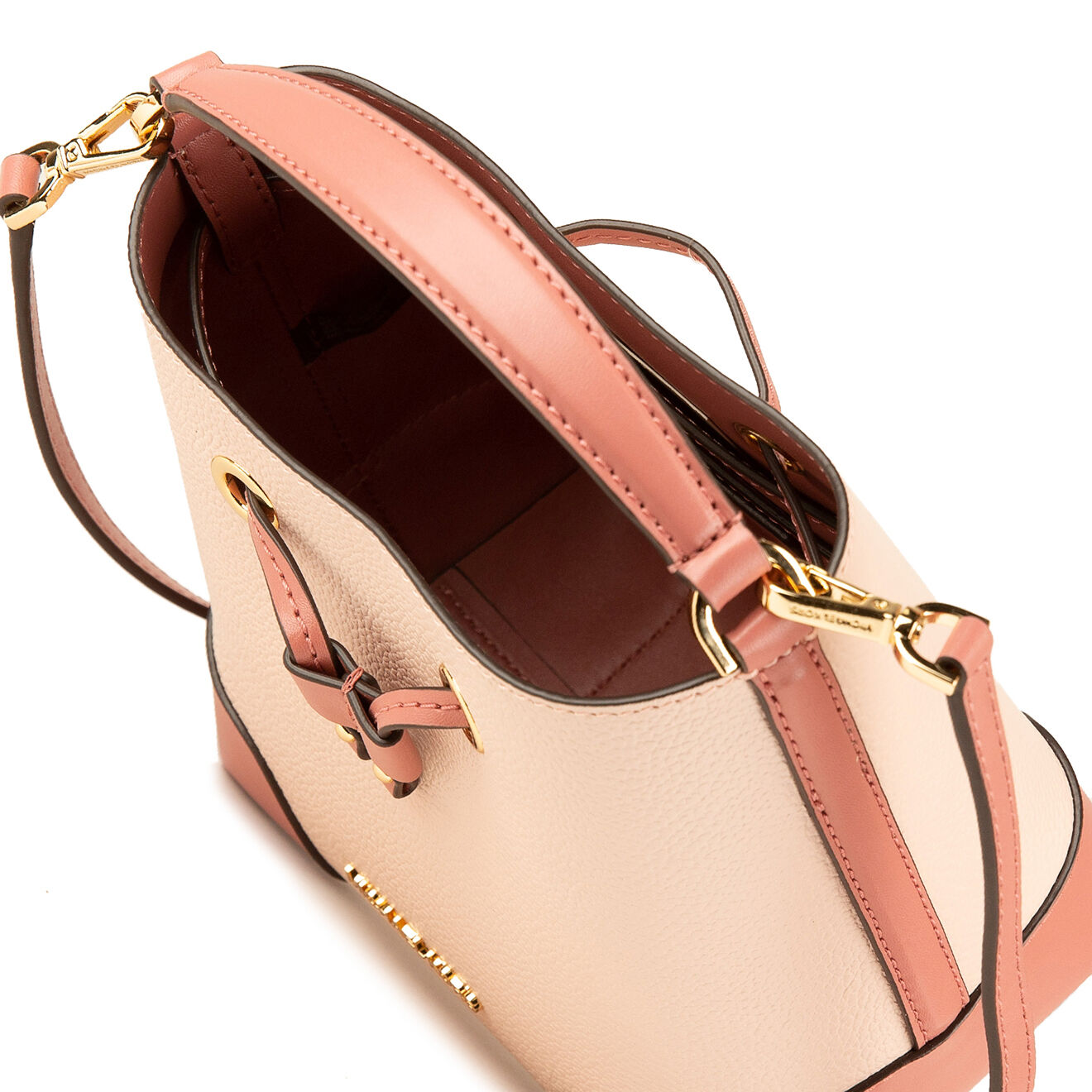 Michael Kors Sac seau en Peau de Vache Mercer S rose clair - 22x22x14 cm