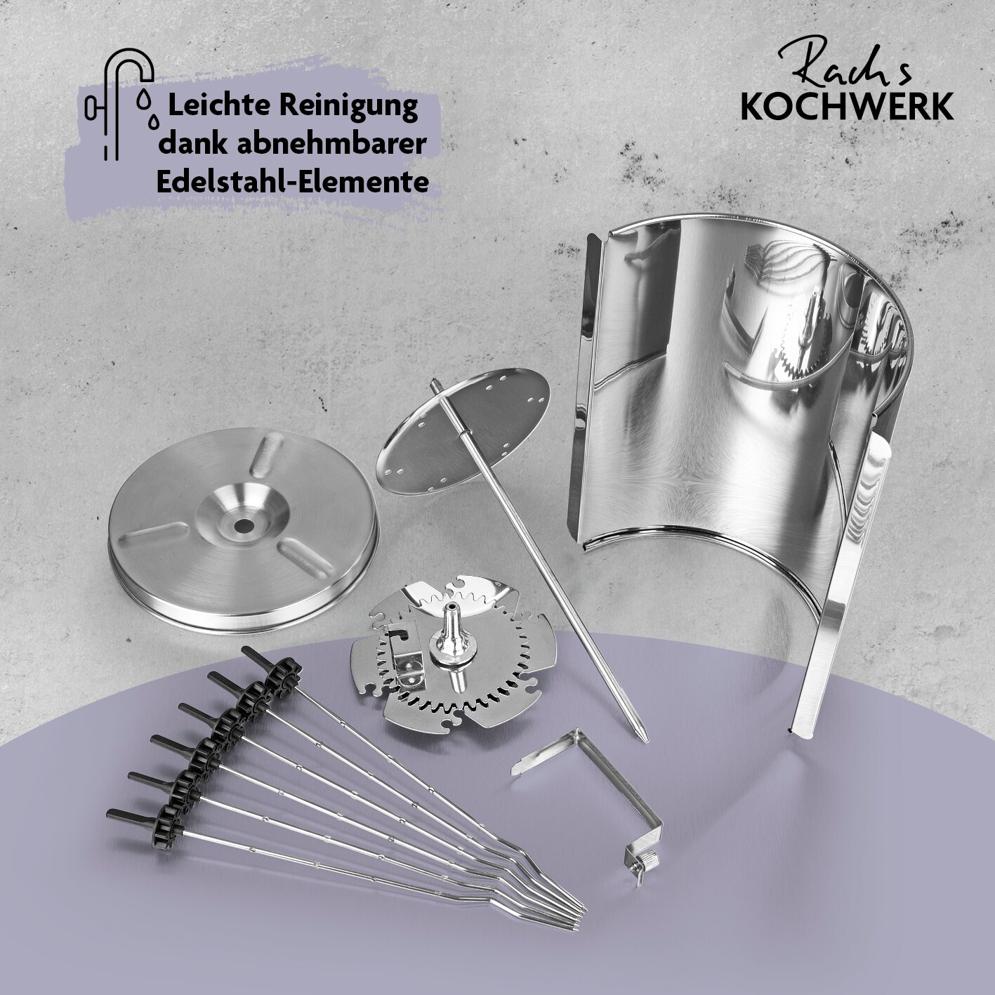 Rachs KOCHWERK Dönergrill 1400W schwarz