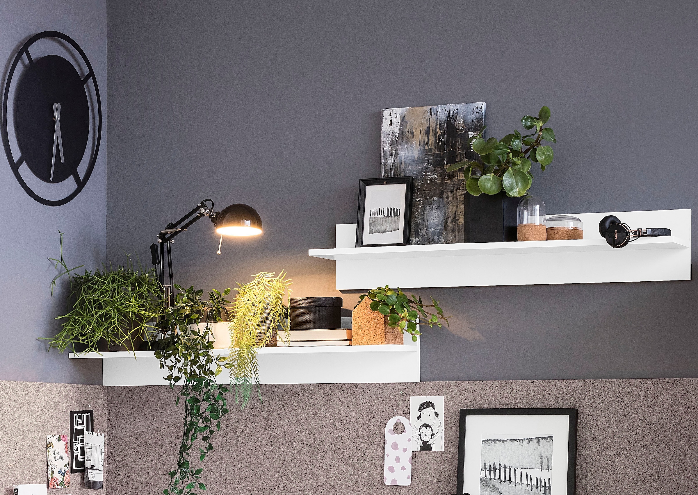 PLACES OF STYLE Wandregal »Moid« Wandboard, Breite 50 oder 100 cm