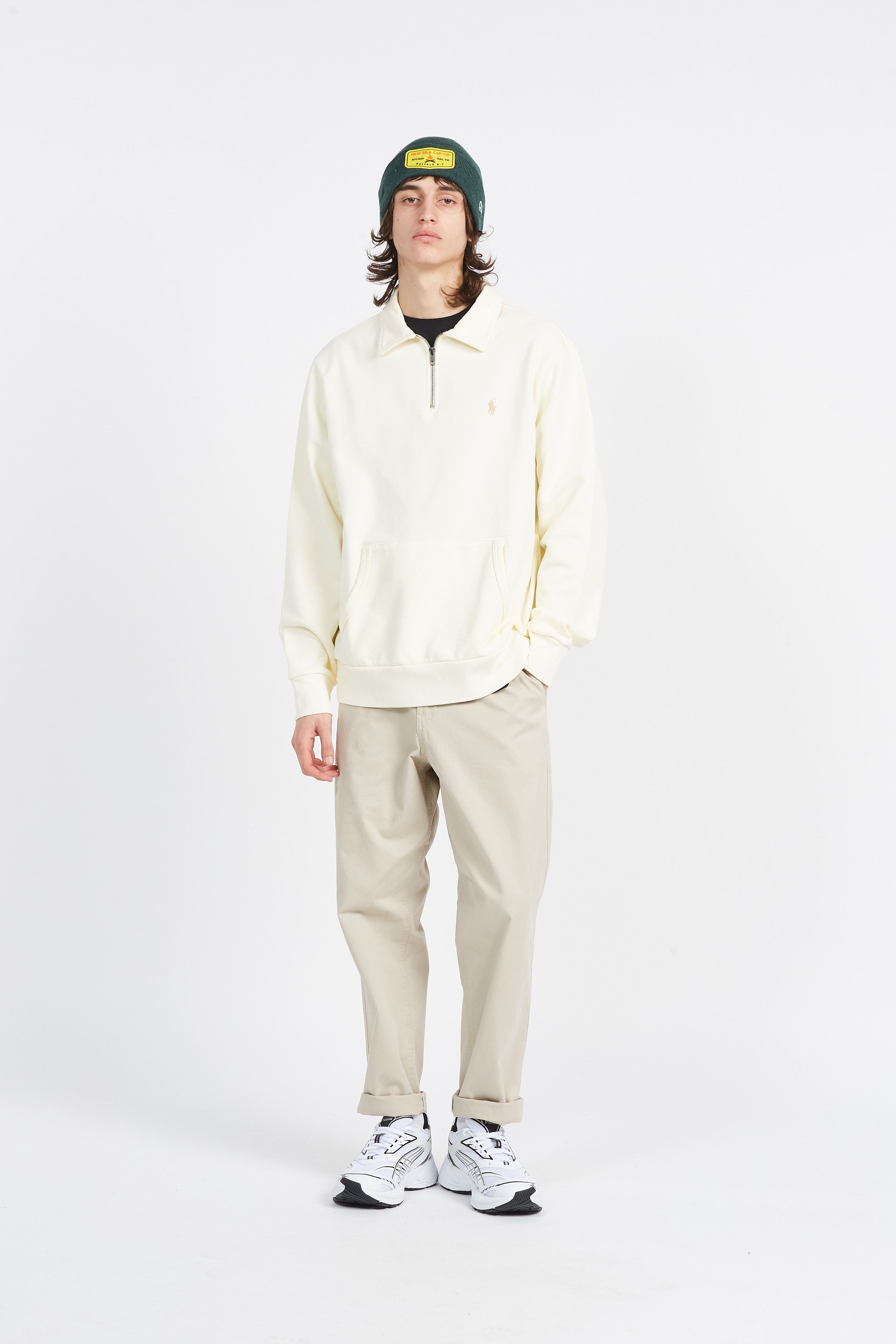 POLO RALPH LAUREN Hoodie zippé LOOPBACK TERRY Beige