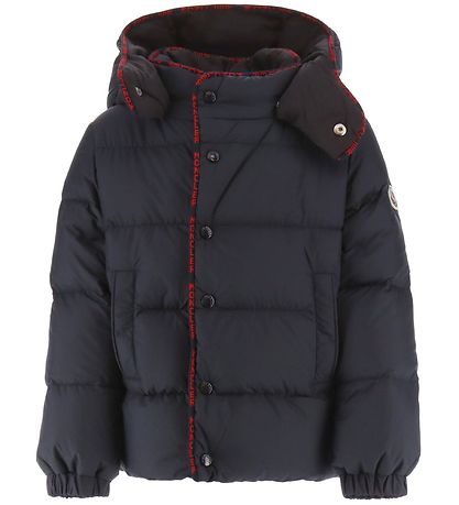 Moncler Dunjakke - Batarn - Navy m. R?d