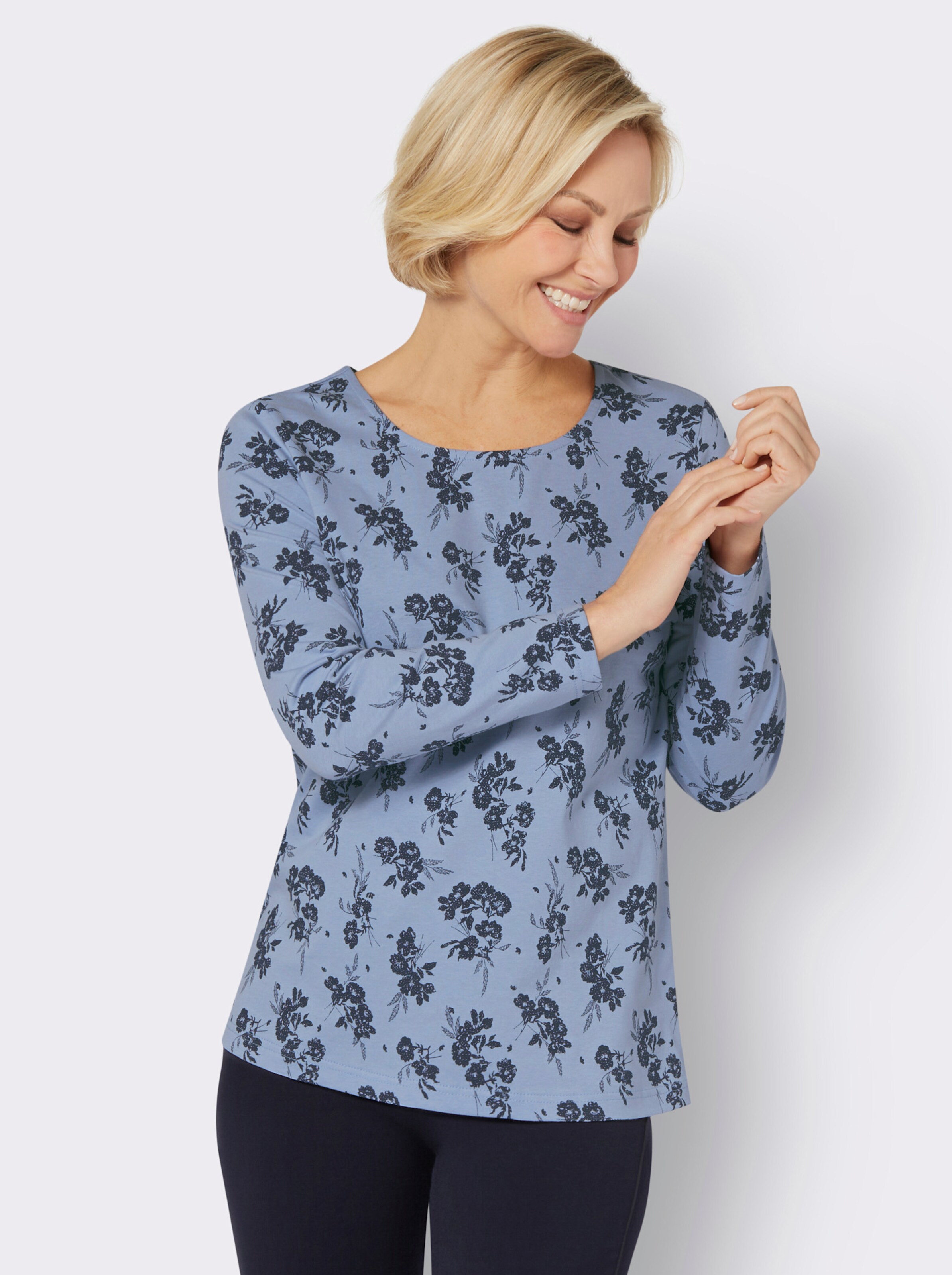 Rundhals-Shirt