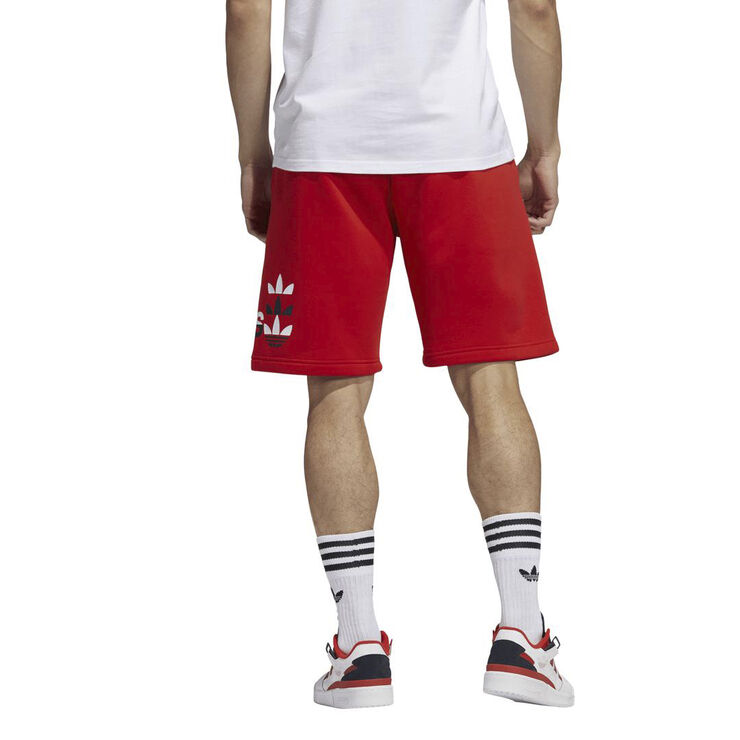 adidas logo play shorts Red