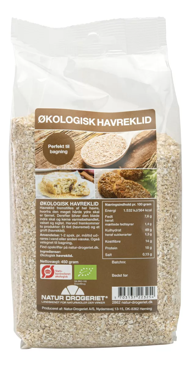 Natur-Drogeriet Havreklid Ø - 450 g.