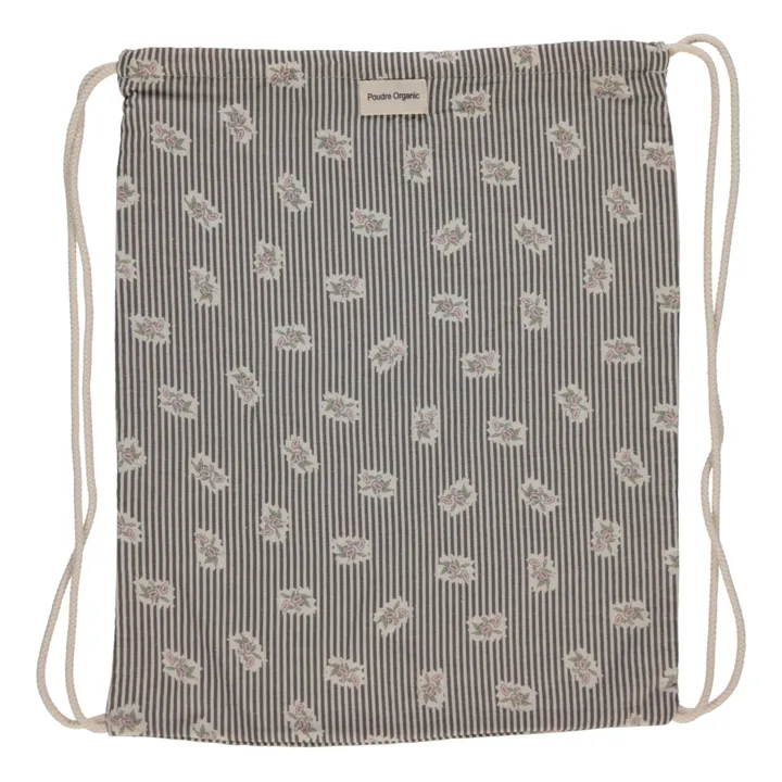 Poudre Organic Sac à dos fleurs roses  | Gris