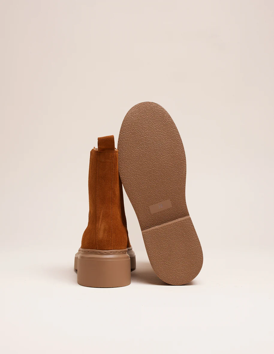 Bottines Tiphanie - Suède ambre