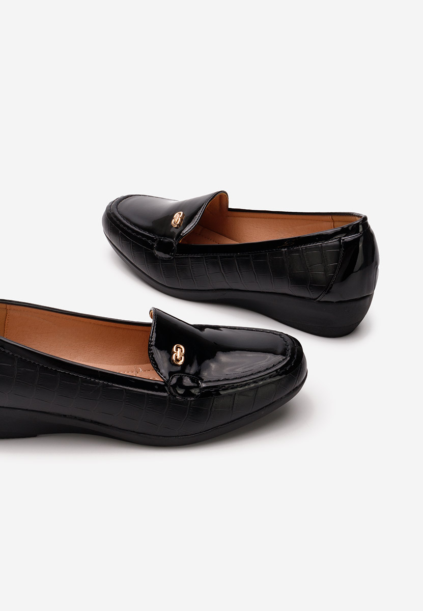 Mocassins femme noirs Nimisha