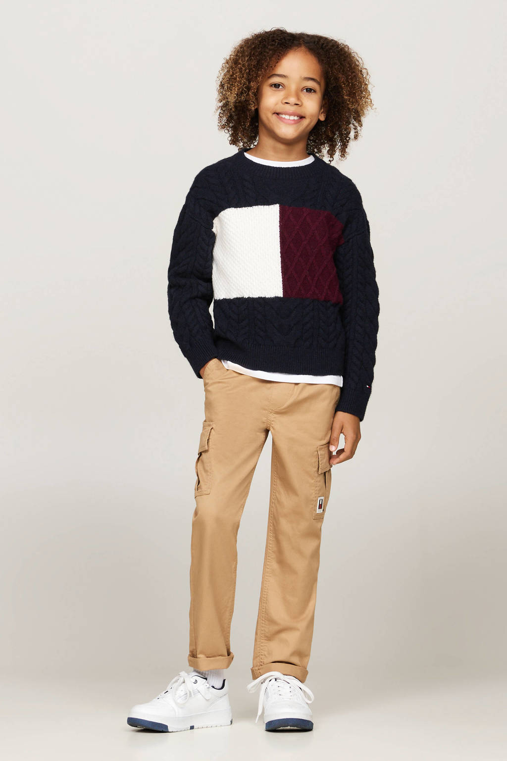 Tommy Hilfiger gebreide trui blauw