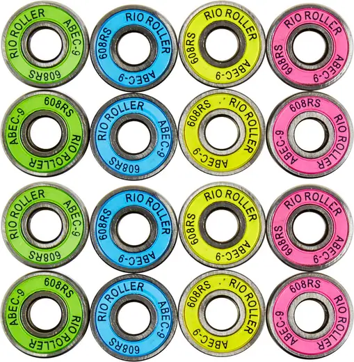 Rio Roller Abec 9 Kuglelejer 16-Pak - Side-By-Side Rulleskøjter