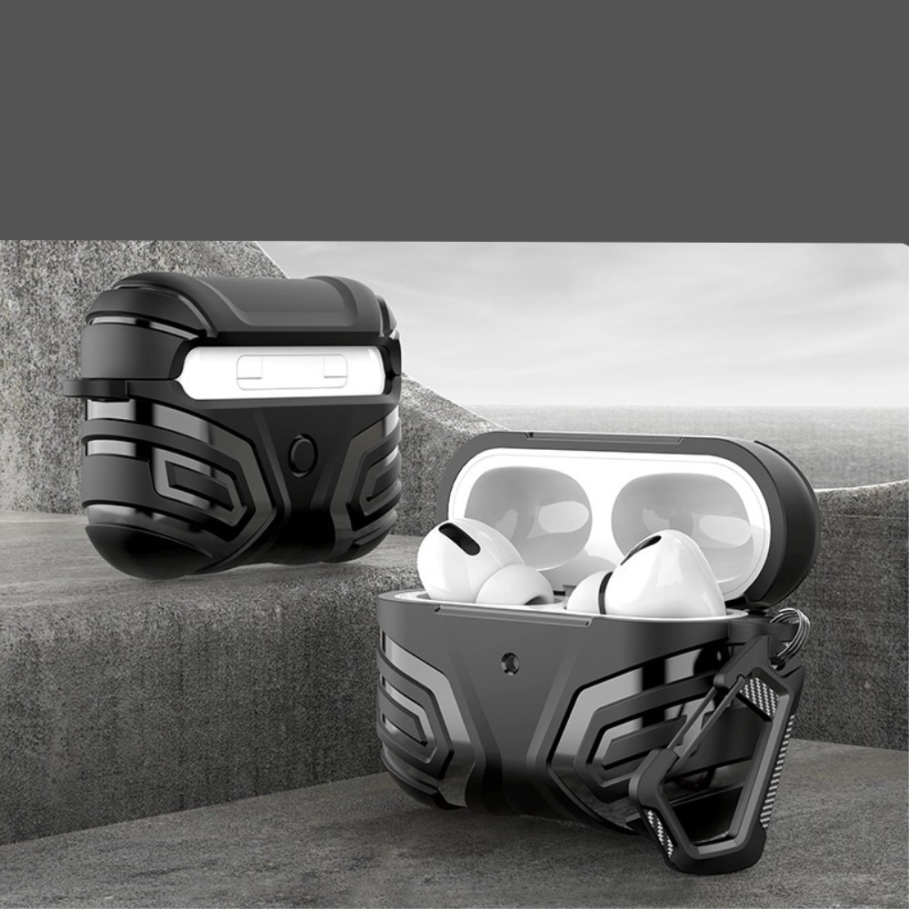 AirPods Pro 2 / AirPods Pro Outdoor Gummi Schutzhülle mit Karabinerhaken - Grün