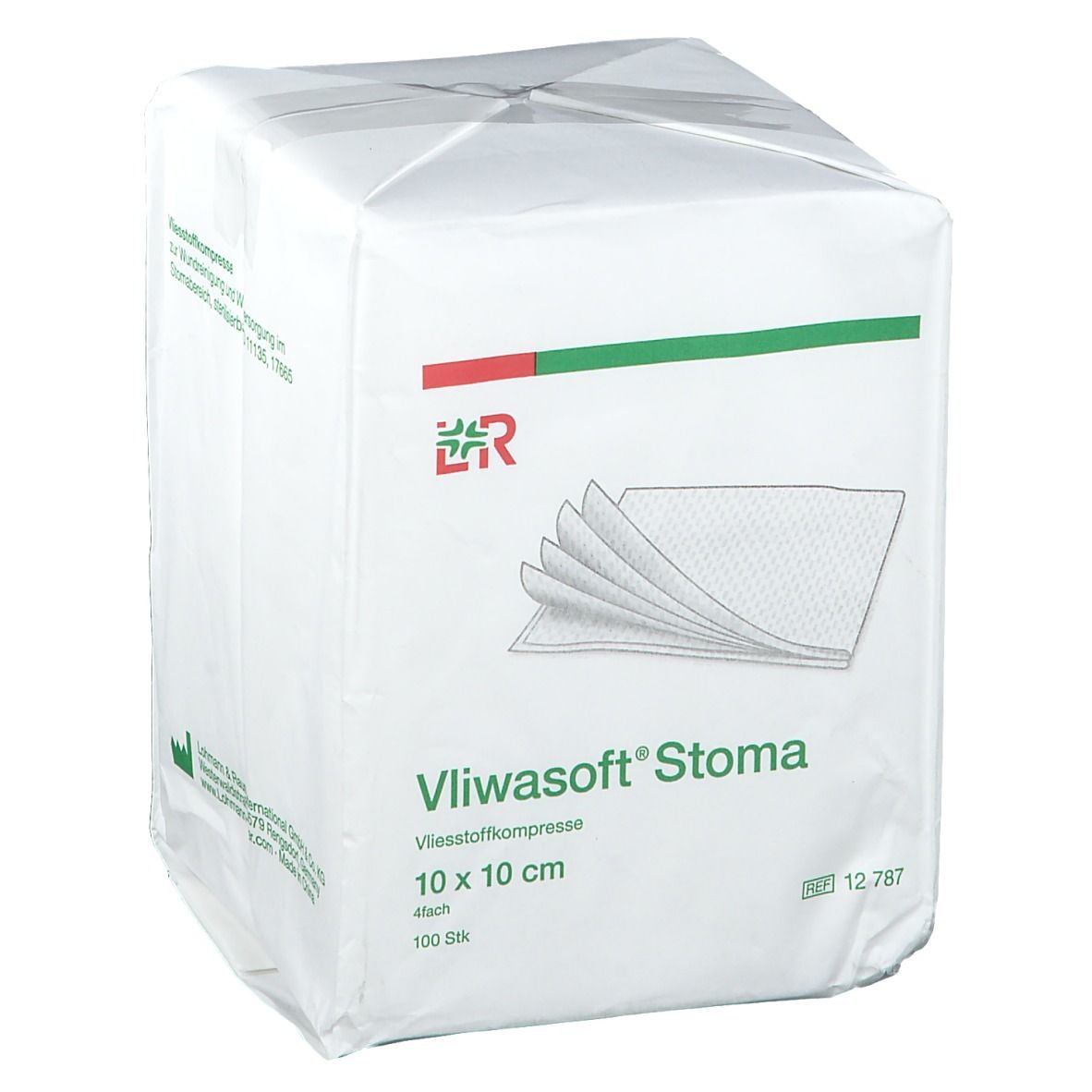 Vliwasoft® Stoma 10 cm x 10 cm 4lagig