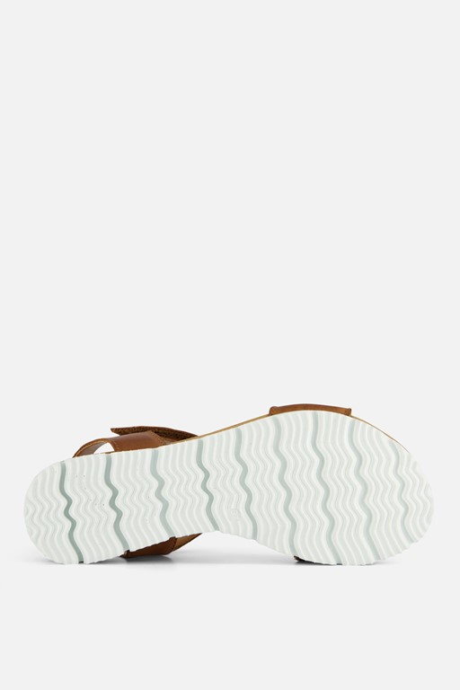 Aqa Sandalen cognac Leer