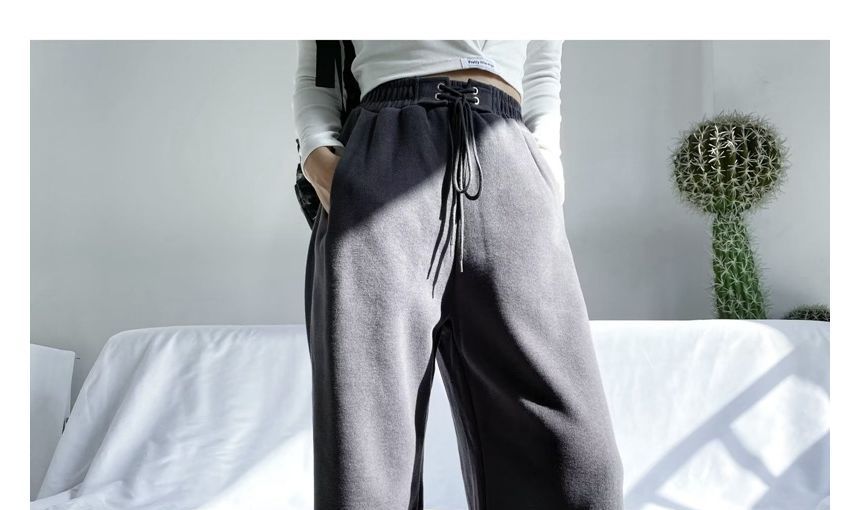 Haneliz - Effen Harem-joggingbroek met trekkoord in de taille, twee kanten