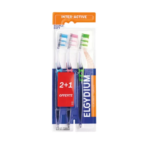 Brosse à dents Interactive Souple Offre spéciale trio dont 1 offerte
