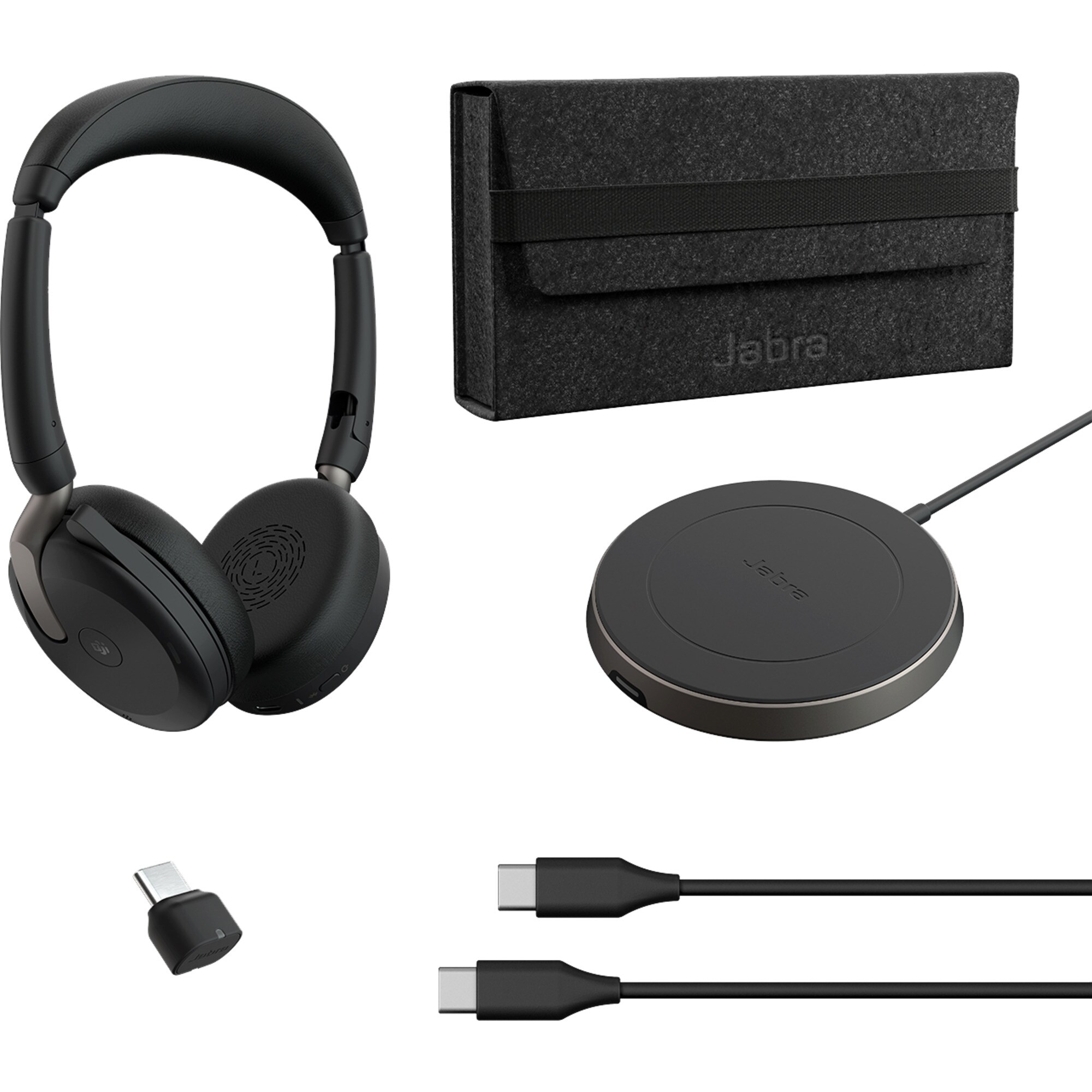 Jabra Headset Evolve2 65 Flex Duo WLC, mit Ladepad