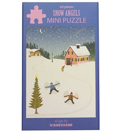 Vissevasse Puzzlespiel - Mini - 10x13 cm - Snow Angels